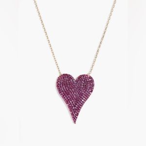 Elegant Pink Heart Necklace